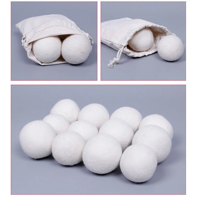 Reusable Wool Dryer Balls Set for Efficient Laundry Drying