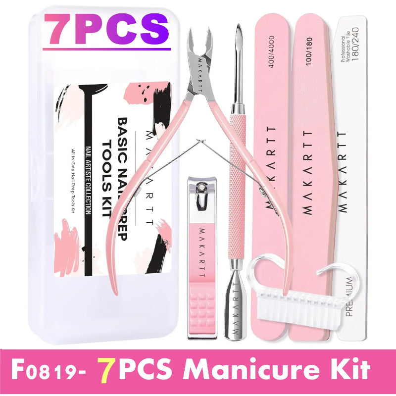 MAKARTT Premium Manicure Kit with Nail Files & Cuticle Tools