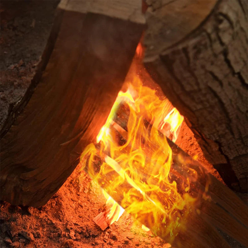 1-Box 170g Fatwood Fire Starter Sticks with Metal Storage Tin for Outdoor Camping