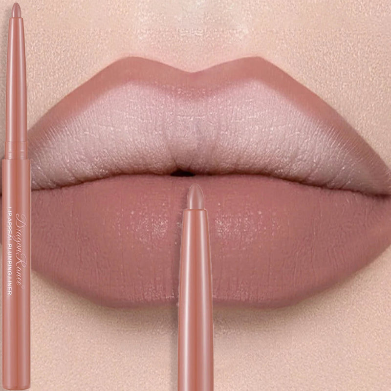 Matte Mauve Lipstick Pencil – Long-Lasting Waterproof Non-Stick Velvet Lipliner Crayon