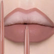 Matte Mauve Lipstick Pencil – Long-Lasting Waterproof Non-Stick Velvet Lipliner Crayon