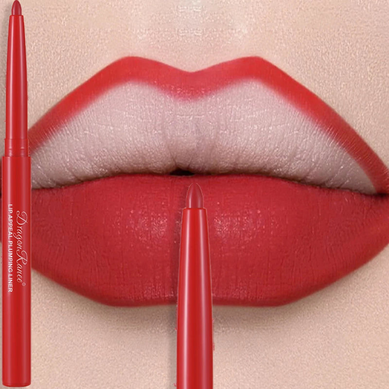 Matte Mauve Lipstick Pencil – Long-Lasting Waterproof Non-Stick Velvet Lipliner Crayon