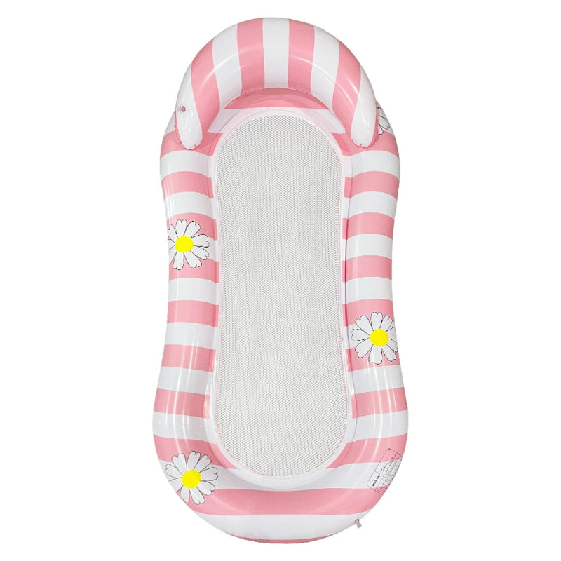 Inflatable Pool Lounger with Backrest & Armrests | Adult Pool Float