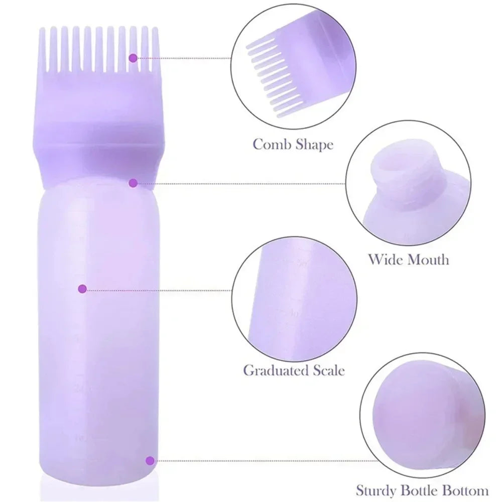 Silicone Shampoo Scalp Massage Brush Hair Dye Applicator