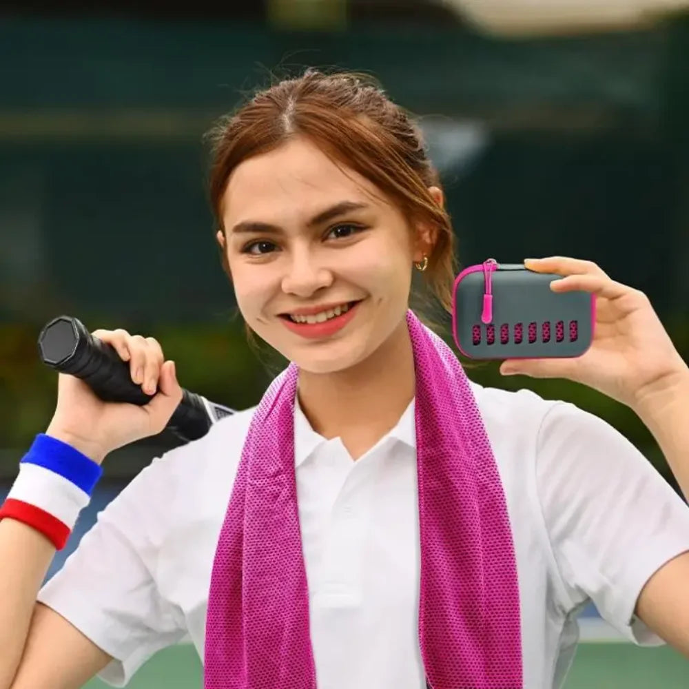 30×80cm Cooling Sports Towel with EVA Case
