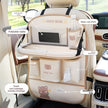 Car Seat Back Organizer Rear Hanging Storage Bag with Table Tray