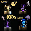 Potdemiel 3D Pokémon Crystal Ball 5cm with LED Lamp Base