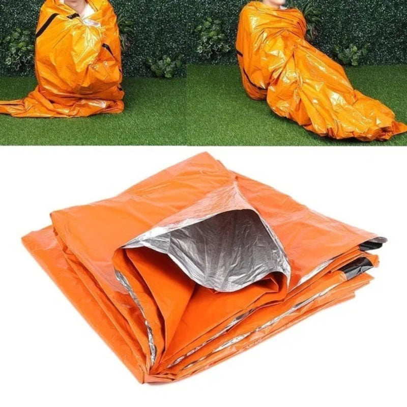 Emergency Sleeping Bag Life Bivy Sack Waterproof Mylar Blanket for Survival Kits