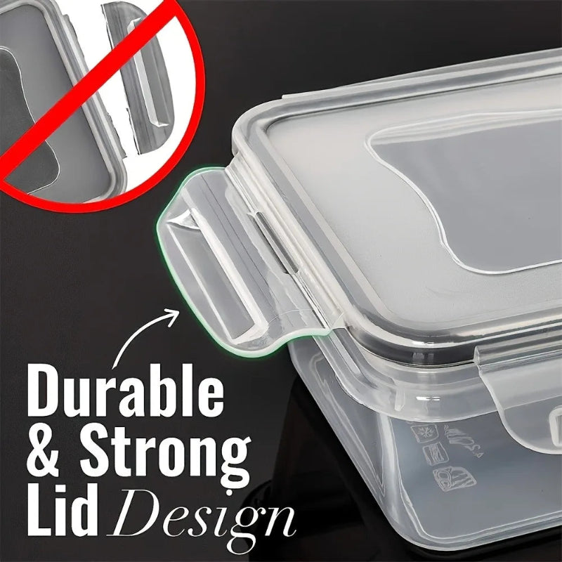 8-Piece BPA-Free Airtight Food Storage Containers with Locking Lids