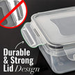 8-Piece BPA-Free Airtight Food Storage Containers with Locking Lids
