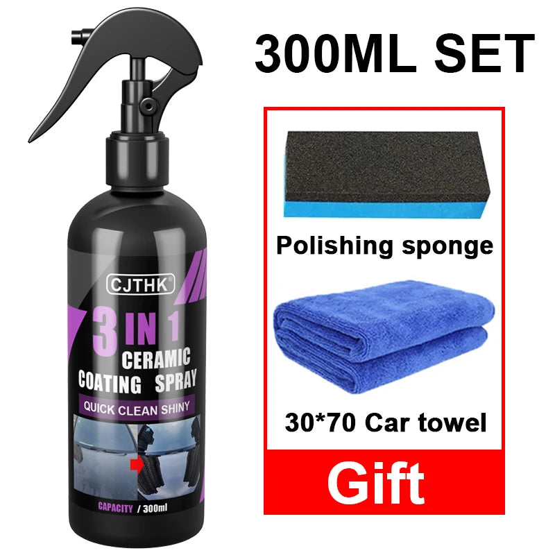 3 In 1 Car Ceramic Nano Coating Liquid Hydrophobic Paint Polish