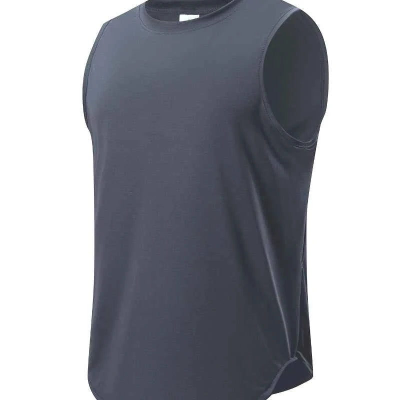BEVAMA Men's Sleeveless Athletic Tank Top – Moisture-Wicking (White, Blue, Grey, Black, Navy)