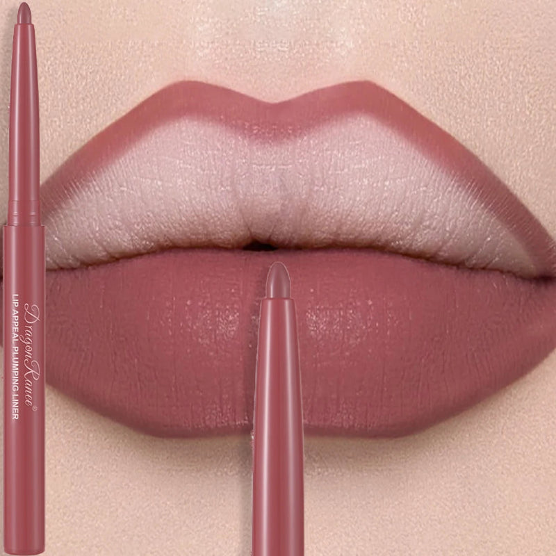 Matte Mauve Lipstick Pencil – Long-Lasting Waterproof Non-Stick Velvet Lipliner Crayon