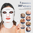 Silicone LED Face & Neck Mask – 7 Color Photon Light Therapy Mask with Red Light Infrared Skin Care Treatment