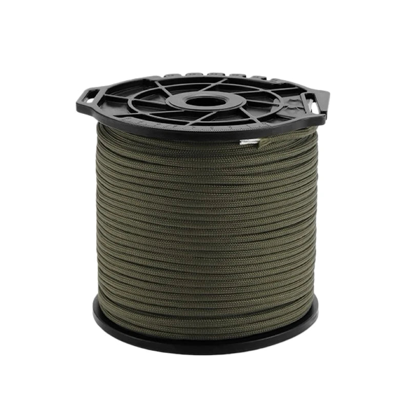 650LB Paracord 100M 9 Core 4mm Military Tactical Parachute Rope Spool for Outdoor Survival, Camping & DIY Projects
