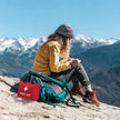 210-Piece Portable First Aid Kit with Red Zippered Medical Bag for Car, Travel and Outdoor Use