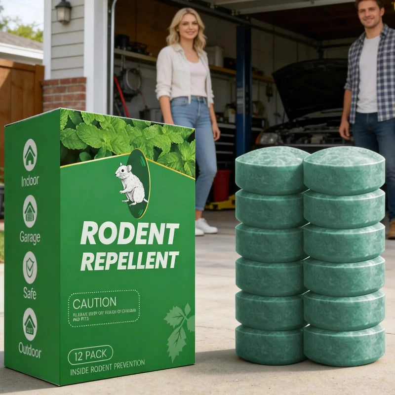 Gentle Rodent Repellent Pills for Mice Control Indoor Outdoor Home Garage Garden Use
