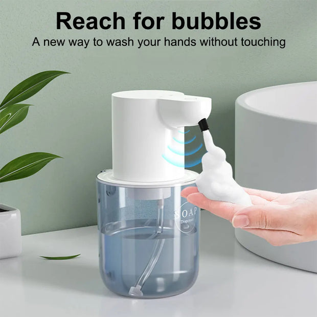 400ML Automatic Foam & Gel Soap Dispenser – 4-Level Infrared Sensor Touchless Pump, IPX5