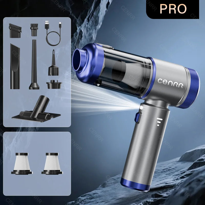 CENRR 2026 Mini Car Vacuum Cleaner 998000Pa Cordless Powerful Handheld Vacuum & Blower