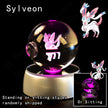 3D Pokémon Crystal Ball 5cm with Multicolor LED Base