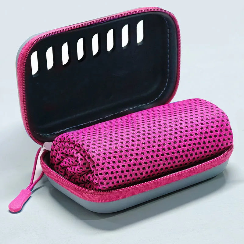 30×80cm Cooling Sports Towel with EVA Case