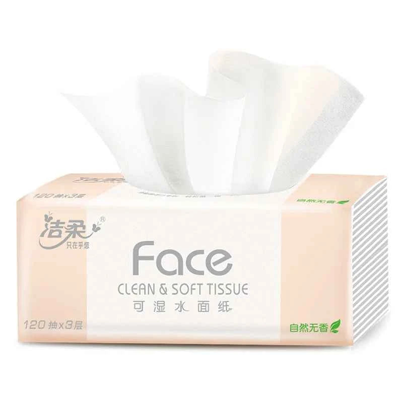 Clean Soft Tissues, Household Large Packaging, Whole Box Of Face Towels, Wet Tissues, 24 Pc, 130 Sheets Of Tissue Paper, Toilet