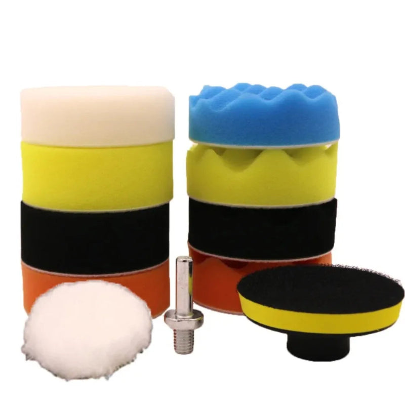 Car Foam Pad Buffer Kit Polishing Sponge Pads for Auto & Motorcycle