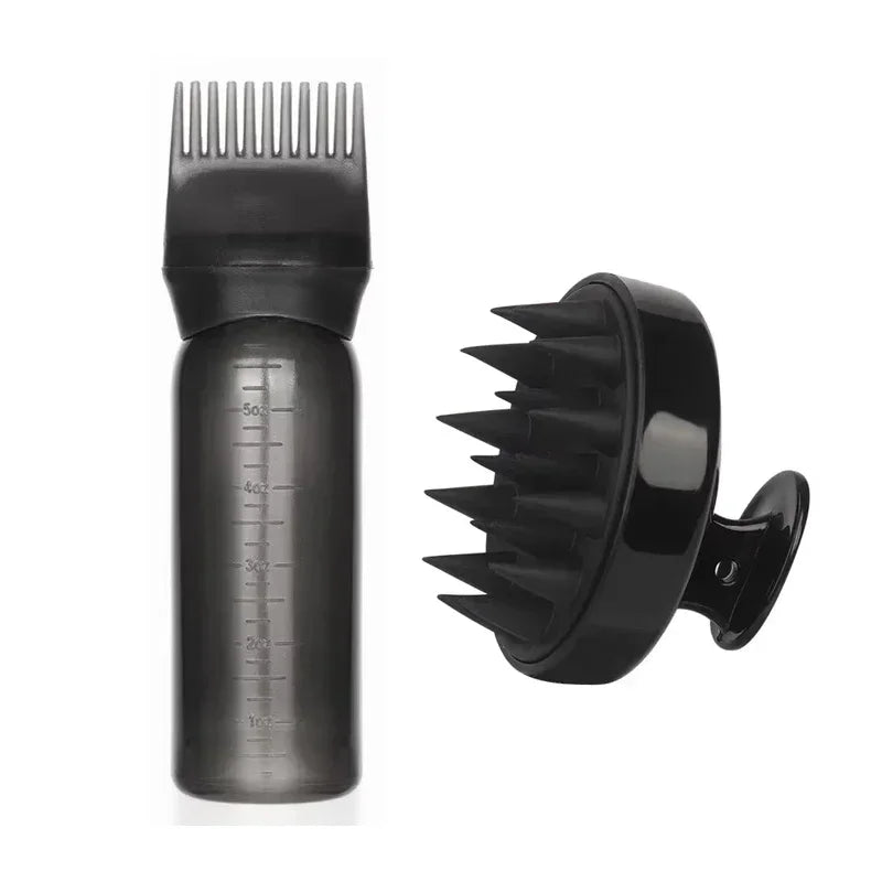 Silicone Shampoo Scalp Massage Brush Hair Dye Applicator