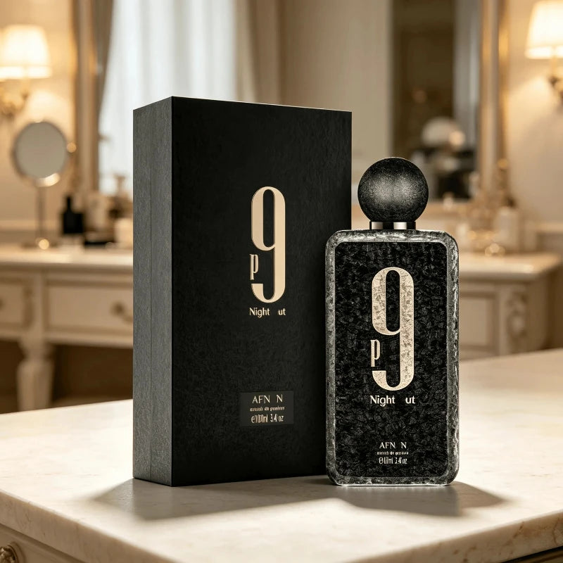 Afnan 9 PM Night Out Extrait De Parfum 100ml (3.4 oz) Unisex Luxury Fragrance