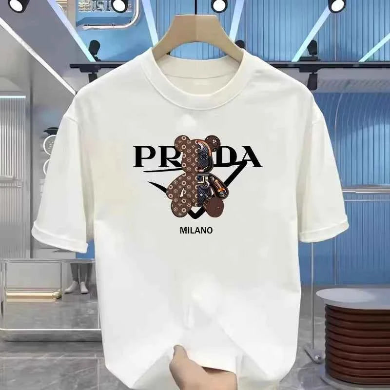 Prada Bear Graphic T-shirt – Stylish Casual Wear for Men