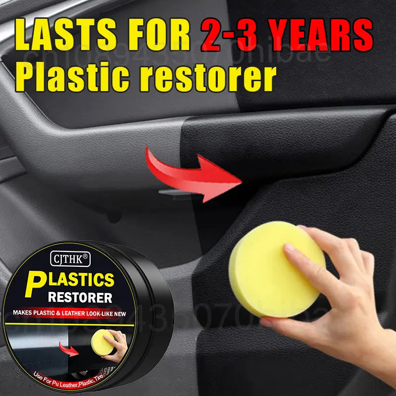 Car Plastic Restorer Auto Interior Panel Renewal Wax Polish Cream