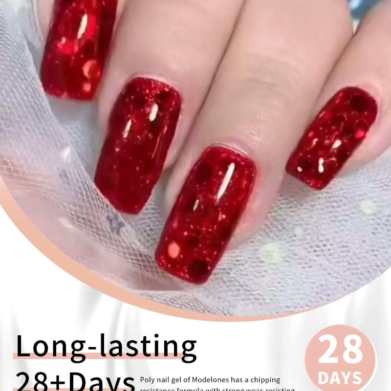 Misscheering Acrylic Gel Glitter UV/LED Nail Gel 15g x 12PCS Kit