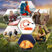 1PC Orange Emergency Safety Whistle with Reflective Lanyard for Camping, Hiking, Kayaking and Fishing