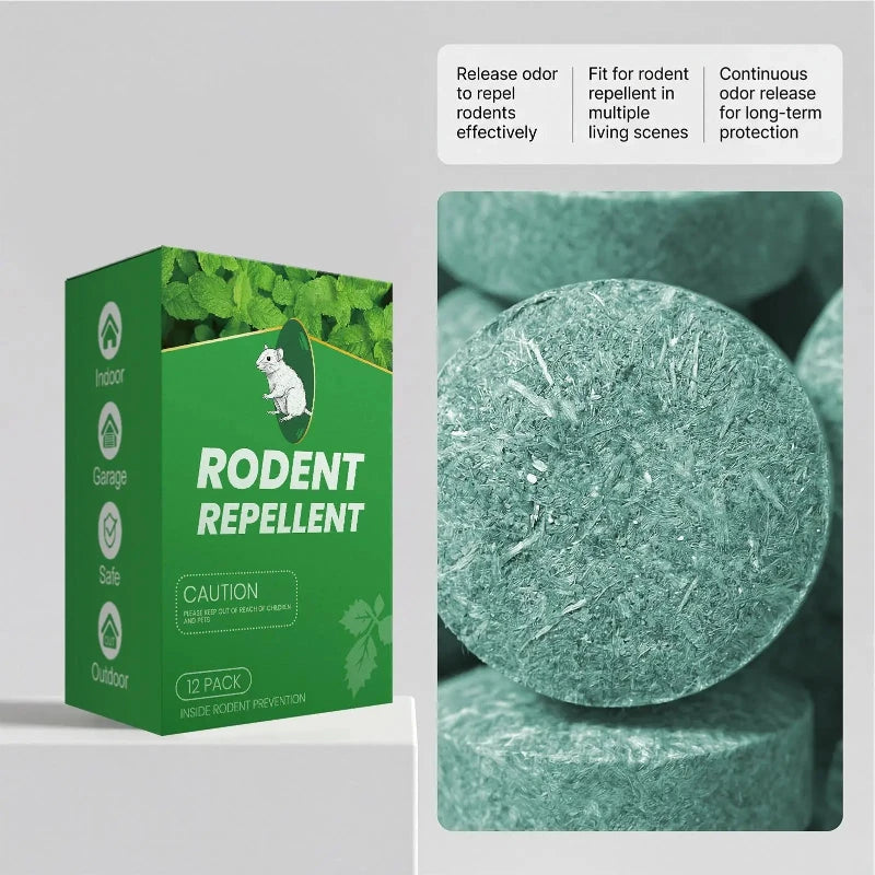 Mice Control Ball 12 Pieces Long-Lasting Rodent Repellent Balls for Indoor Outdoor Pest Control