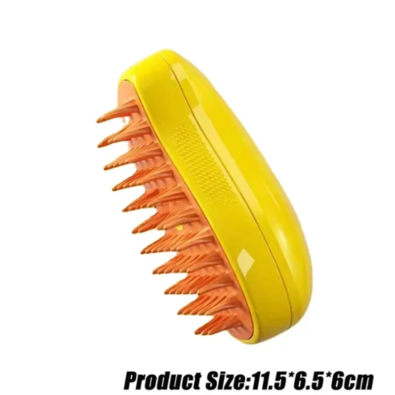 3-in-1 Electric Steamed Dog & Cat Brush – Essential Oil Spray, Massage & Pet Hair Grooming Tool