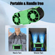 TIASTHAN 30000mAh Rechargeable Waist Clip Fan with 7 Speeds, Digital Display and Power Bank Function
