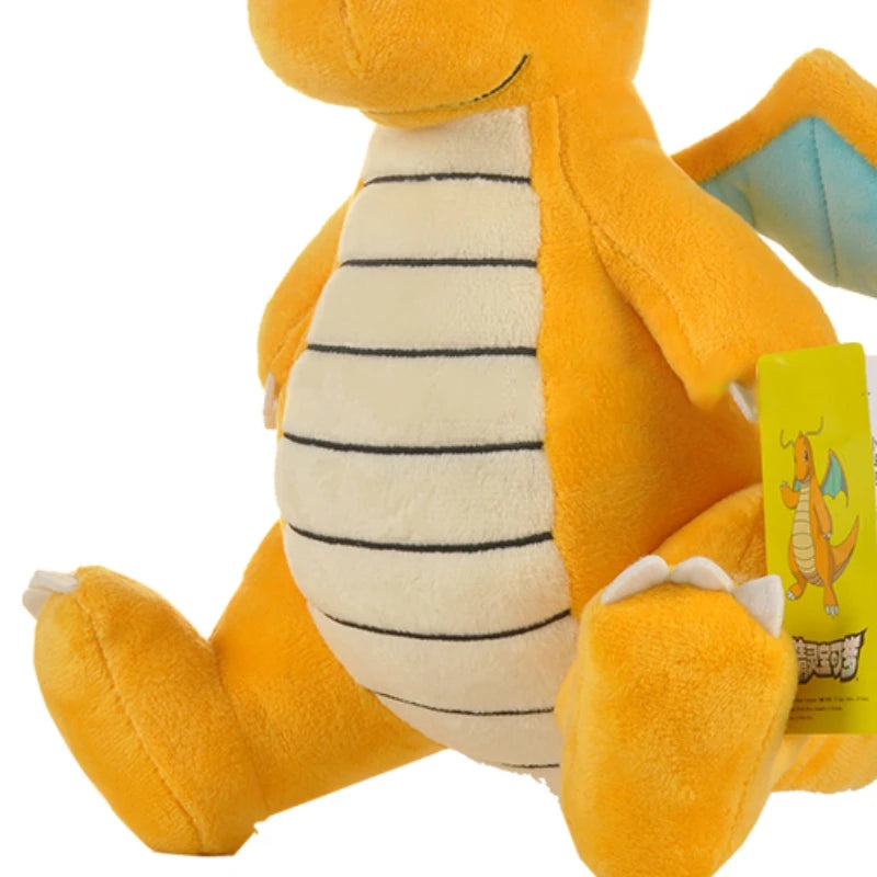 Dragonite Plush Toy - Soft Stuffed Doll & Throw Pillow