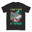 “I DON’T GIVE A HYUCK” Cartoon Graphic Crew Neck Short Sleeve T-Shirt