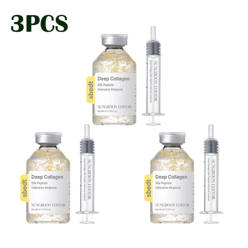 SUNGBOON EDITOR Deep Collagen Silk Peptide Intensive Ampoule Set with Precision Applicator