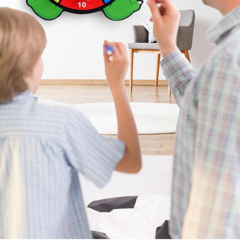 Montessori Cartoon Animal Dart Board Sticky Ball Game for Kids 2-4 Years Educational Interactive Toy Baby Family Indoor Activity