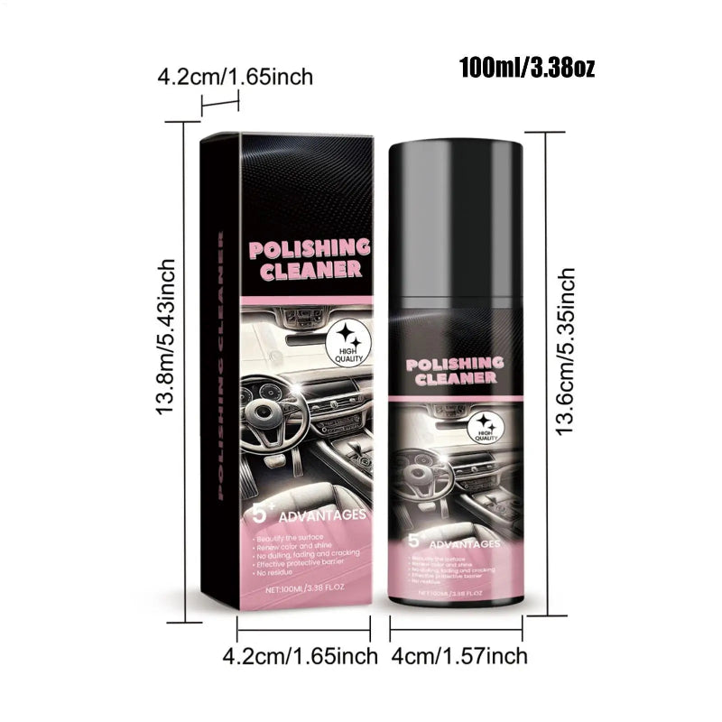 Car Interior Polish & Cleaner Spray 100ml All-Purpose Detailer