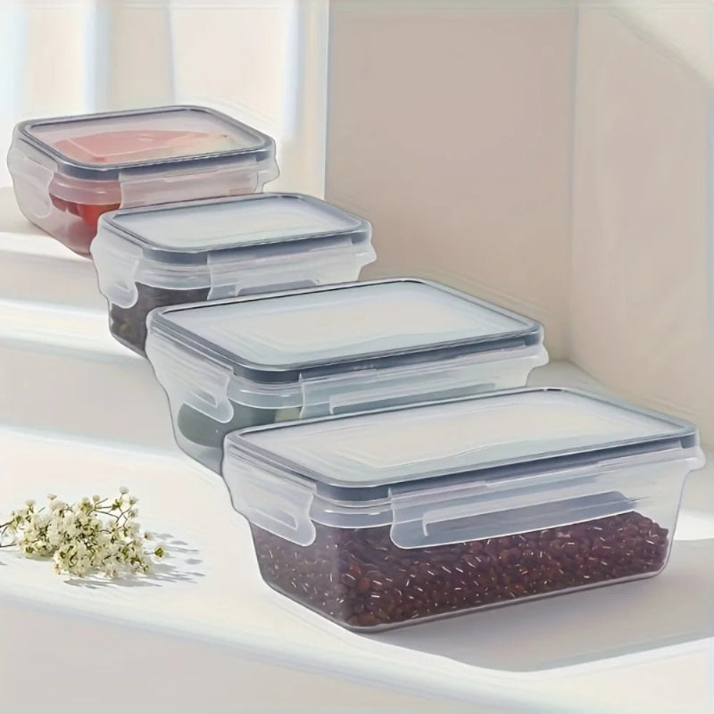 8-Piece BPA-Free Airtight Food Storage Containers with Locking Lids