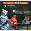 Portable Outdoor Emergency Rain Poncho with Mylar Blanket Liner Thermal Poncho Waterproof Wind Resistant for Camping Emergencies