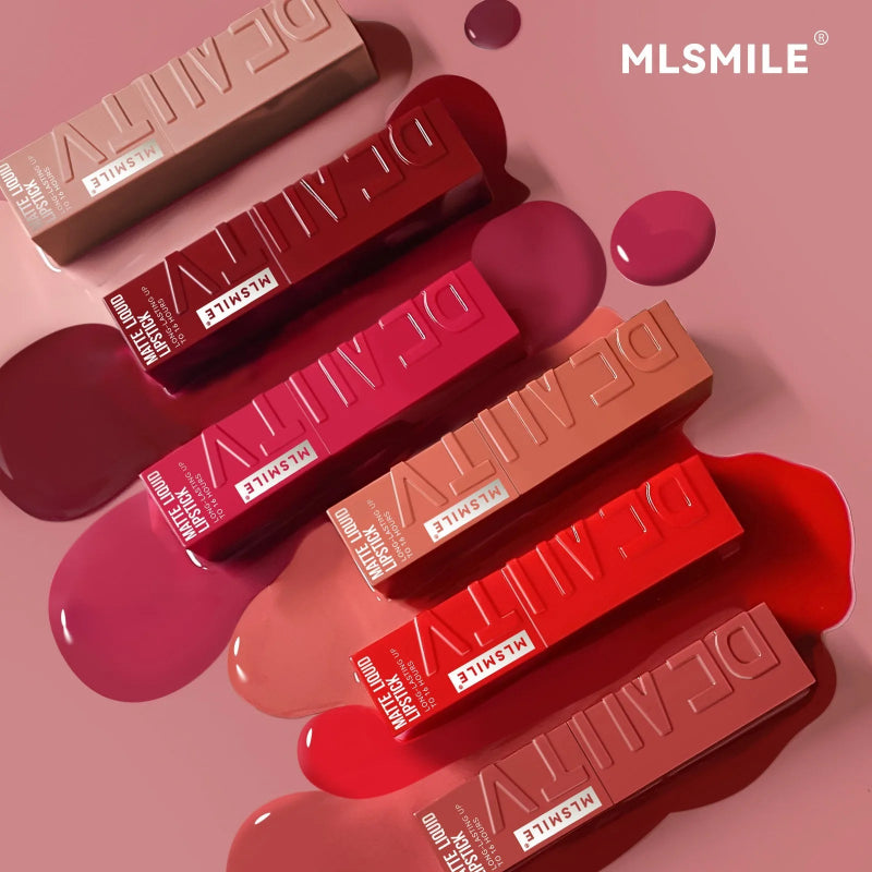 MLSMILE 6 Colors Moisturizing Lip Gloss – Pearlescent Mirror Nude Lip Stain with Natural Lip Oil