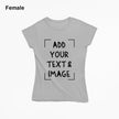 Add Your Text & Image Customizable Crew Neck Short Sleeve T-Shirt