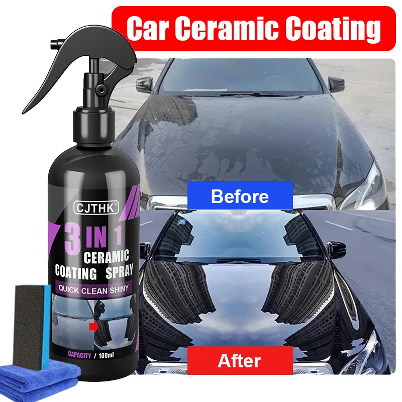3 In 1 Car Ceramic Nano Coating Liquid Hydrophobic Paint Polish
