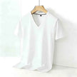 Men’s Solid V-Neck Short-Sleeve Casual T-Shirt – Multiple Colors