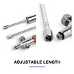 WIDESEA Long-Handle Detachable Stainless Steel Camping Torch with Wooden Grip & Carry Pouch