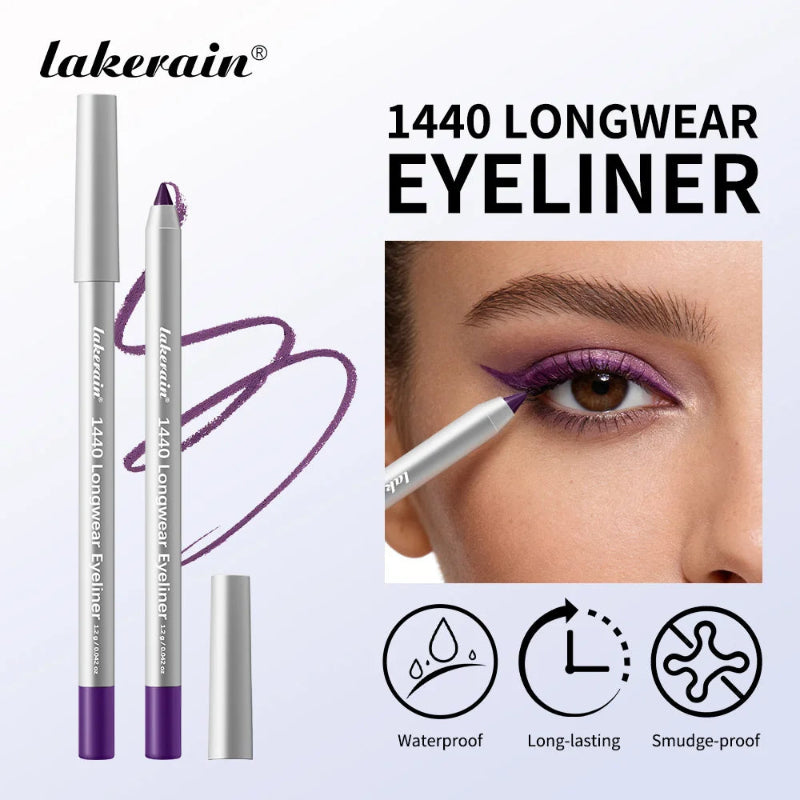 12 Colors Eyeliner Pencil – Long-Lasting Waterproof Smudge-Proof Smokey Eye Makeup