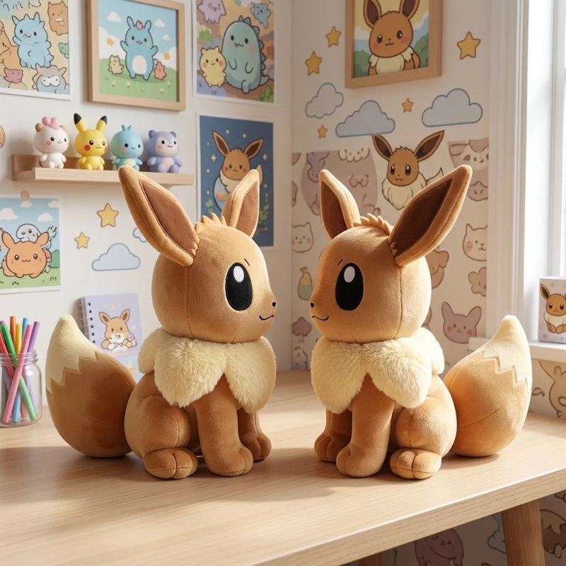 Eevee Plush Toy - 20cm Soft Cuddly Stuffed Doll